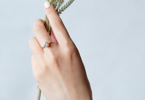 【L－0727】サスティナブルでエシカルなダイヤモンド　レジェロ　ラボグロウンダイヤモンドリング