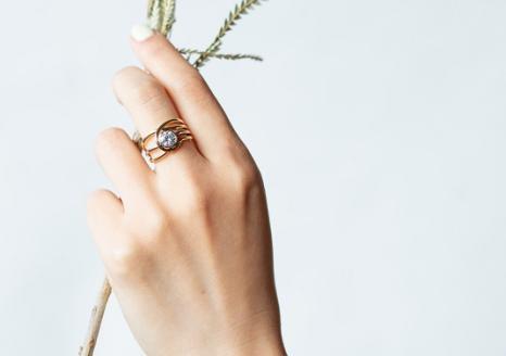 【L－0927】サスティナブルでエシカルなダイヤモンド　レガート　ラボグロウンダイヤモンドリング