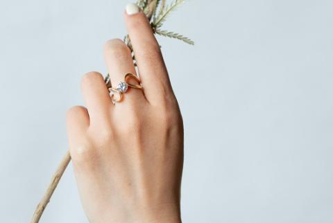 【L－1027】サスティナブルでエシカルなダイヤモンド　グラツィオーソ　ラボグロウンダイヤモンドリング