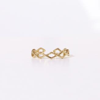 K10　ひし形　イヤーカフ