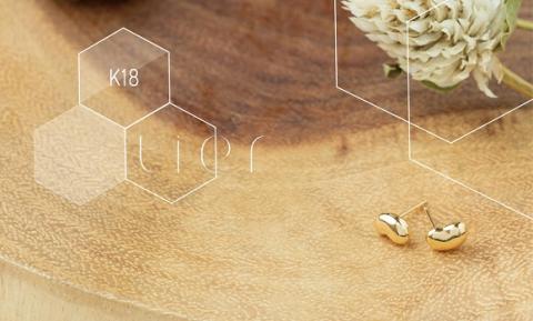 【tier】K18　コクーンゴールドピアス