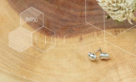 【tier】Pt900　コクーンプラチナピアス
