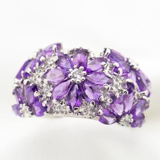 アメジスト リング 4.0ct SV925 （12505）