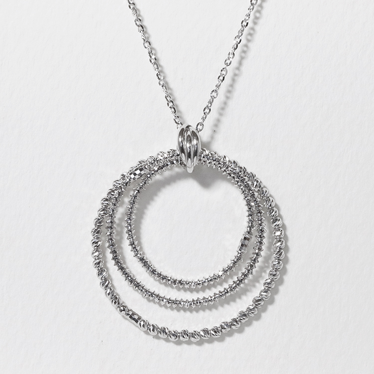 プラチナ　ミラーボール華やかペンダント（小）