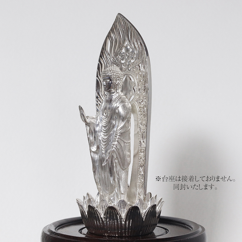 シルバー SV925 釈迦如来像 RV8133svw 釈迦 釈迦族 銀 シルバー 民芸品 工芸品 金工品 インテリア　BQ-149