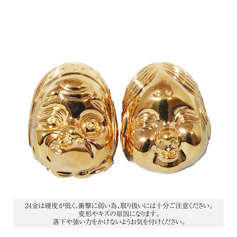 純金　K24（24金）　おかめひょっとこ　BQ-151