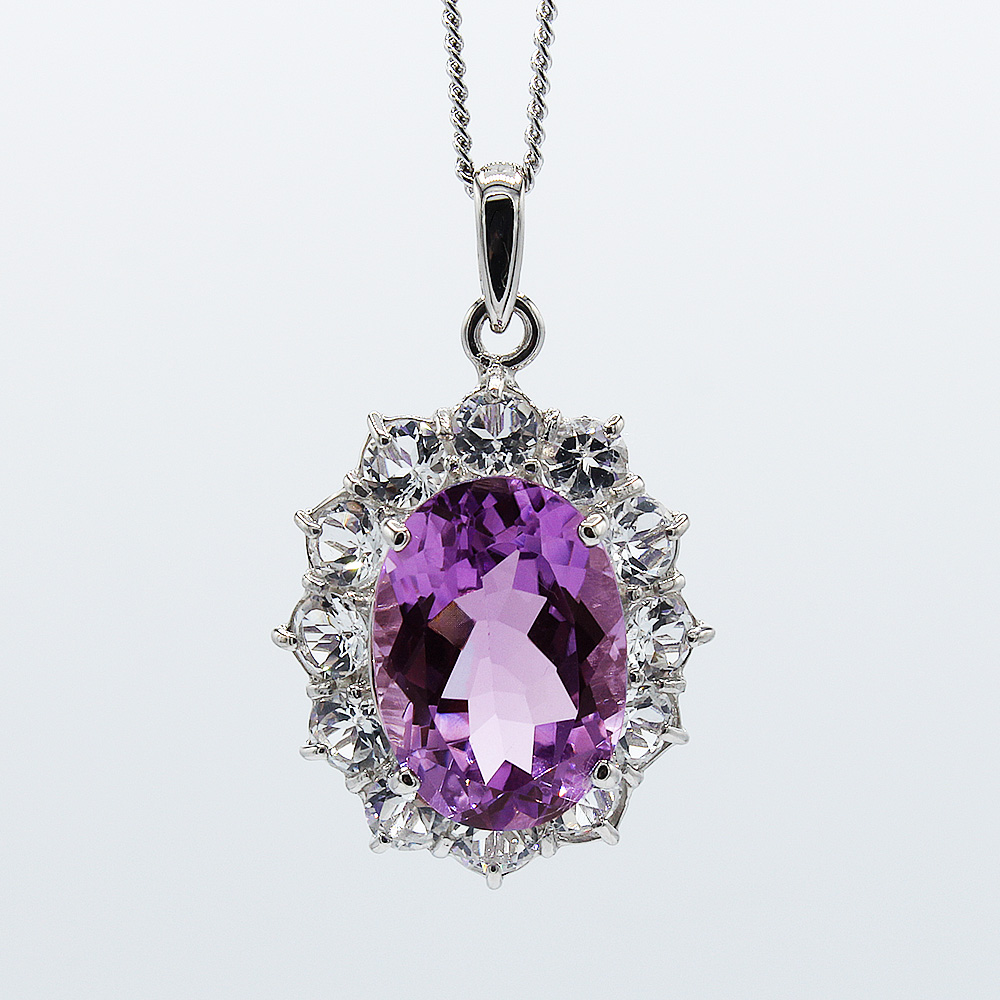 アメジスト ペンダント 6ct SV925 （16100）