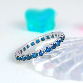 サファイア フルエタニティ リング K10WG/K10YG/K10PG (12518) 指輪 リング フルエタニティ リング サファイア K10 ホワイトゴールド イエローゴールド ピンクゴールド ジュエリー アクセサリー 山梨県 甲斐市 BR-82