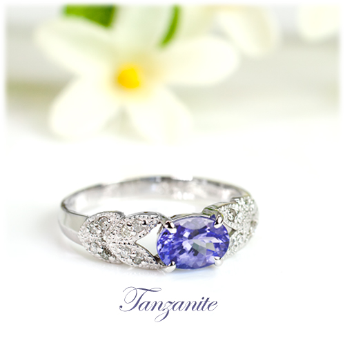 タンザナイト リング 0.7ct K10WG/K10YG (13387) 指輪 リング タンザナイト K10 ホワイトゴールド イエローゴールド ジュエリー アクセサリー ダイヤモンド 山梨県 甲斐市 BR-86