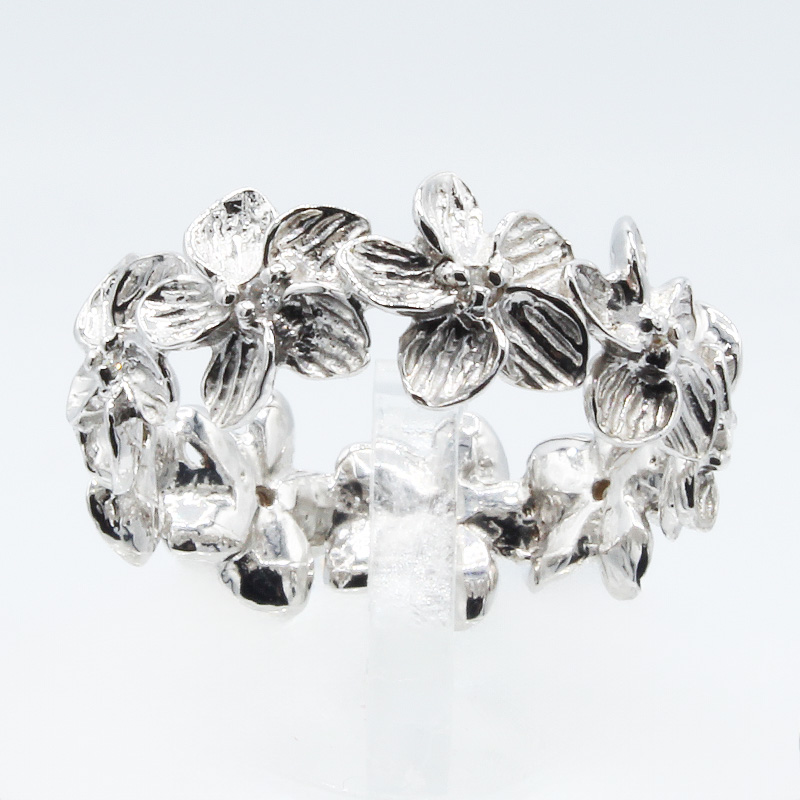 ダイヤモンド プルメリア リング K10WG/K10YG/K10PG (11883) 指輪 リング ダイヤモンド ホワイトゴールド イエローゴールド ピンクゴールド ダイヤモンド ジュエリー アクセサリー 山梨県 甲斐市 BR-90