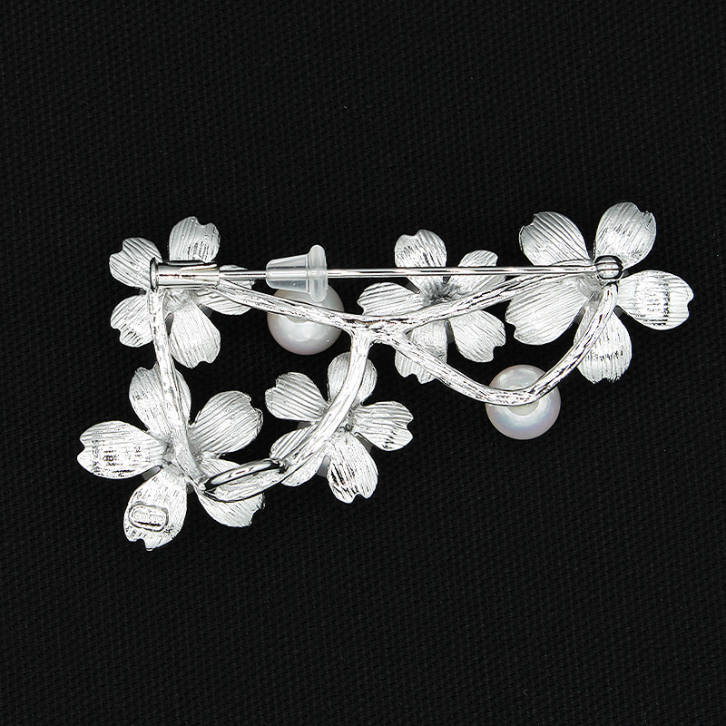 アコヤ真珠 パール ブローチ 7mm 7個付　SV925 (25398) ブローチ アコヤ真珠 パール SV925 シルバー ジュエリー アクセサリー 山梨県 甲斐市 BR-96