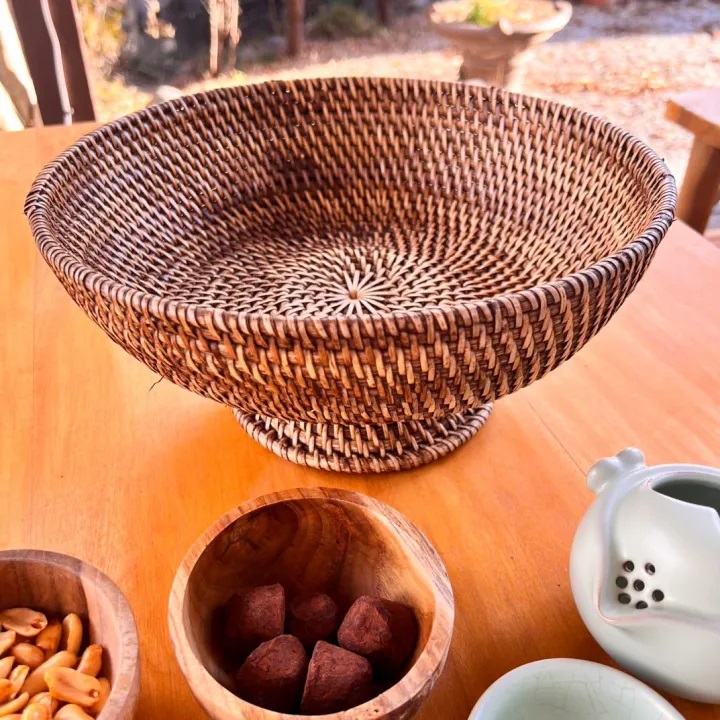 ラタンフルートバスケット　BV-68