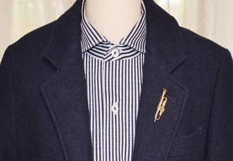 K18　トランペットブローチ AB00278