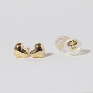 K18　変形ハート　ピアス