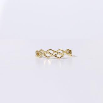 K10　ひし形　イヤーカフ