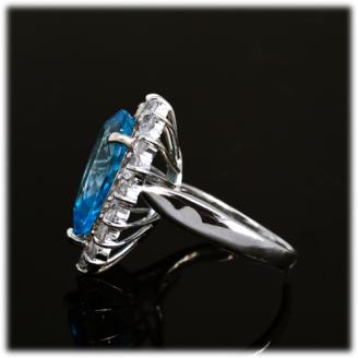 ブルートパーズ　リング　10ct　SV925(16706)