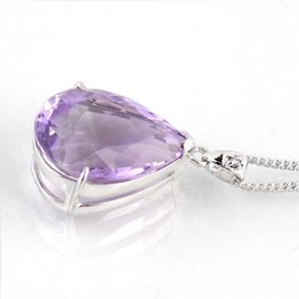 ローズアメジスト　ペンダント　10ct　Ag900(Pt100)(26323)