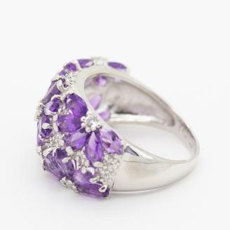 アメジスト リング 4.0ct SV925 （12505）