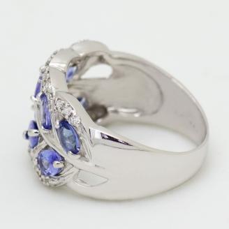 タンザナイト リング 1.20ct Ag900(Pt100) （161252）