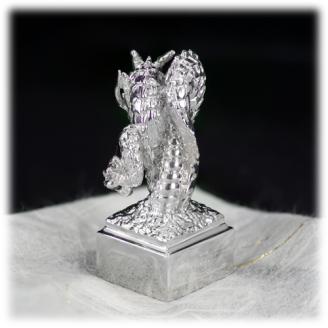 印鑑 龍モチーフ 角印 SV925〔工芸品〕（stamp-002）