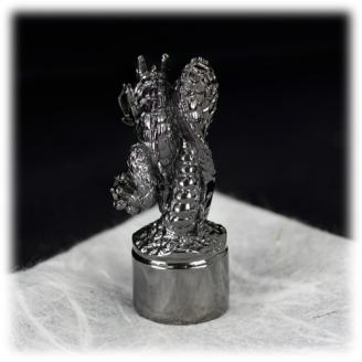 印鑑 龍モチーフ 丸印 SV925〔工芸品〕（stamp-004）