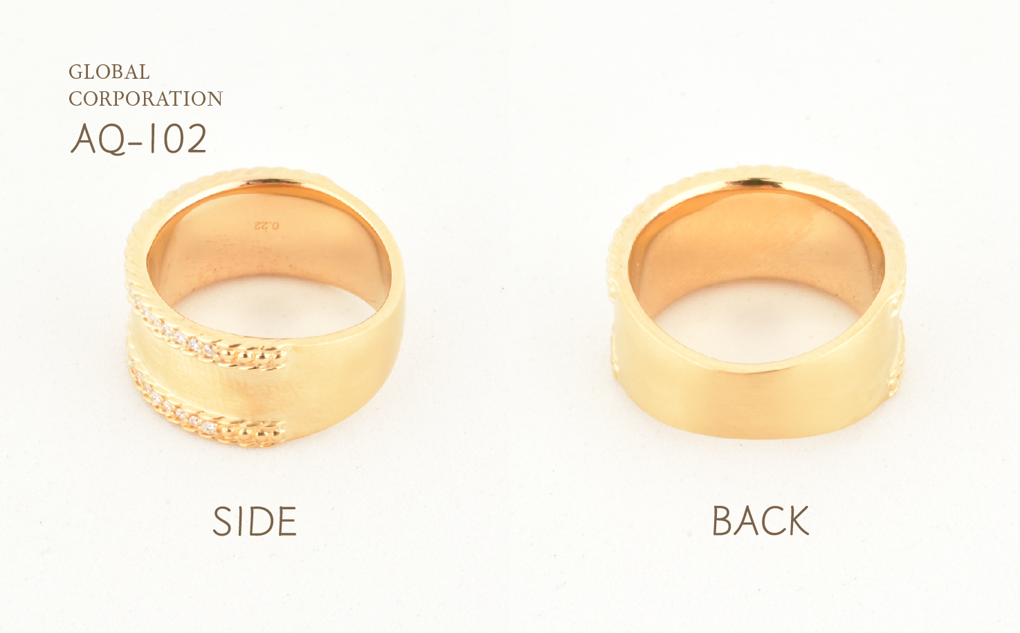 AQ-102（SJ-133）Aufino　22K　ダイヤモンド　リング　指輪　22金　ジュエリー