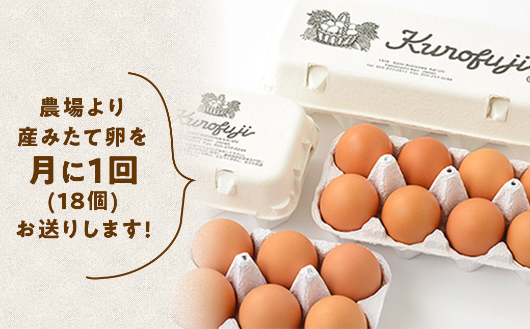 黒富士農場の放牧卵18個×6ヶ月