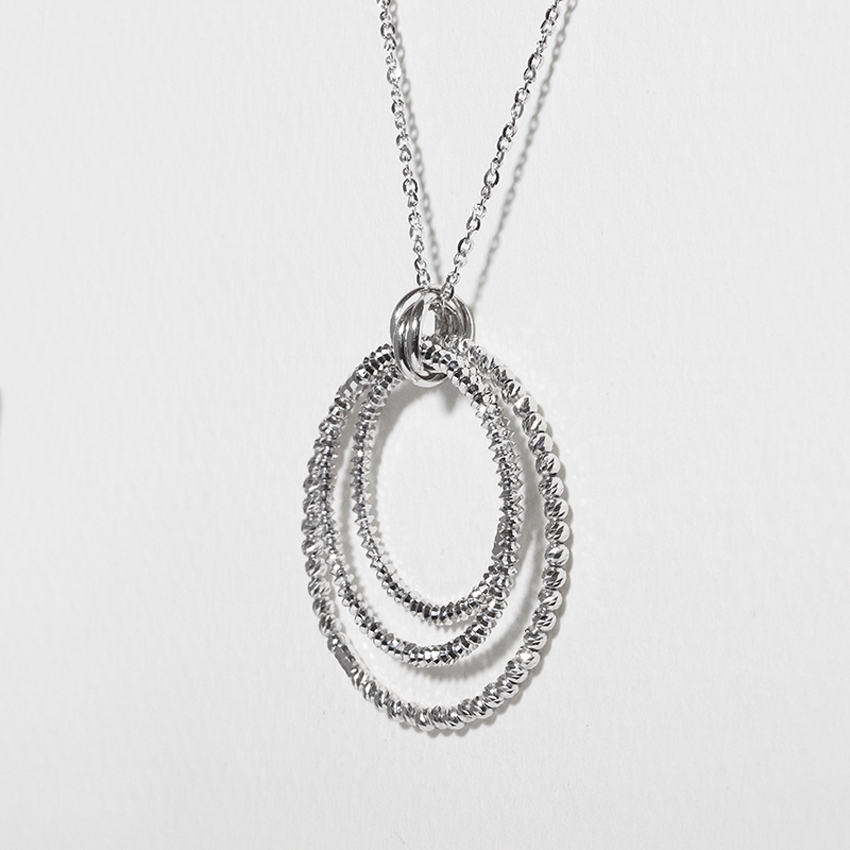 プラチナ　ミラーボール華やかペンダント（小）