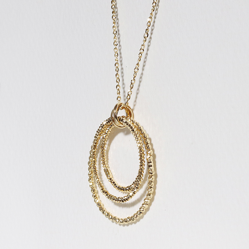 K18　ミラーボール華やかペンダント（小）