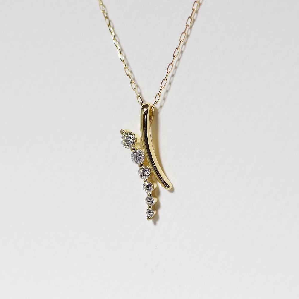 K18 0.30ct デザインペンダント　BQ-178
