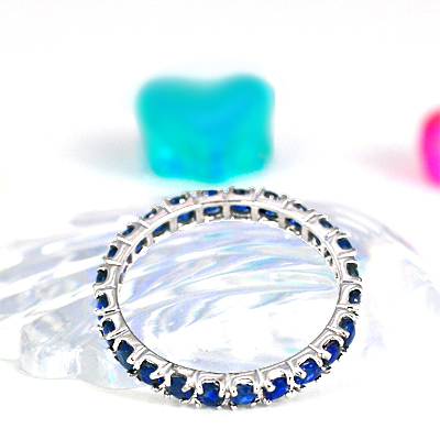 サファイア フルエタニティ リング K10WG/K10YG/K10PG (12518) 指輪 リング フルエタニティ リング サファイア K10 ホワイトゴールド イエローゴールド ピンクゴールド ジュエリー アクセサリー 山梨県 甲斐市 BR-82