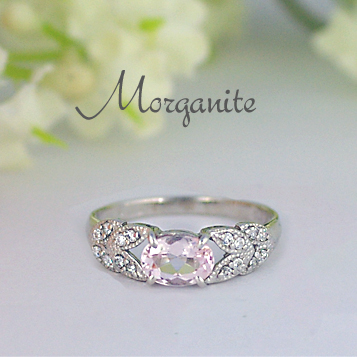 ピンク モルガナイト リング 0.6ct K10WG/K10YG (13387) 指輪 リング ピンクモルガナイト ホワイトゴールド イエローゴールド モルガナイト ダイヤモンド ジュエリー アクセサリー 山梨県 甲斐市 BR-85