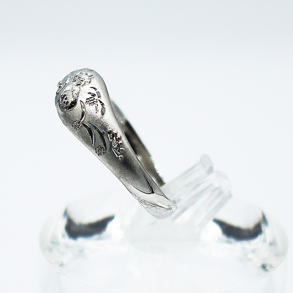 純プラチナ 甲丸 松竹梅リング Pt999 (17169) 指輪 リング プラチナ 純プラチナ Pt999 甲丸 松竹梅リング ジュエリー アクセサリー 山梨県 甲斐市 BR-91