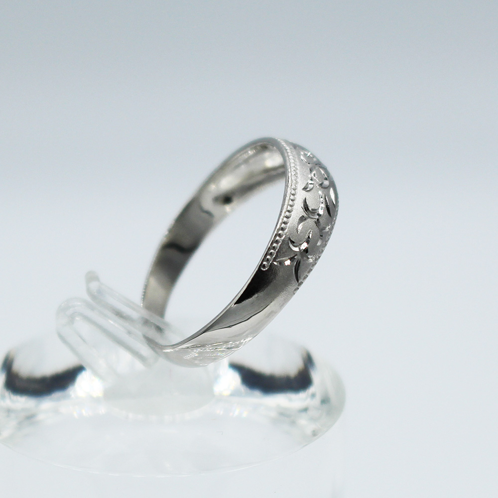 純プラチナ 唐草リング Pt999 (17184) 指輪 リング 唐草リング プラチナ 純プラチナ Pt999 ジュエリー アクセサリー 山梨県 甲斐市 BR-92