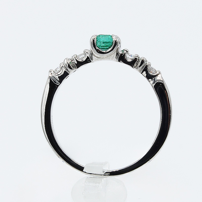 エメラルド リング 0.5ct Pt900　(14456) 指輪 リング プラチナ エメラルド プラチナ ダイヤモンド ジュエリー アクセサリー 山梨県 甲斐市 BR-93