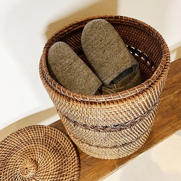 ラタンリカーモバスケットLサイズ　BV-62