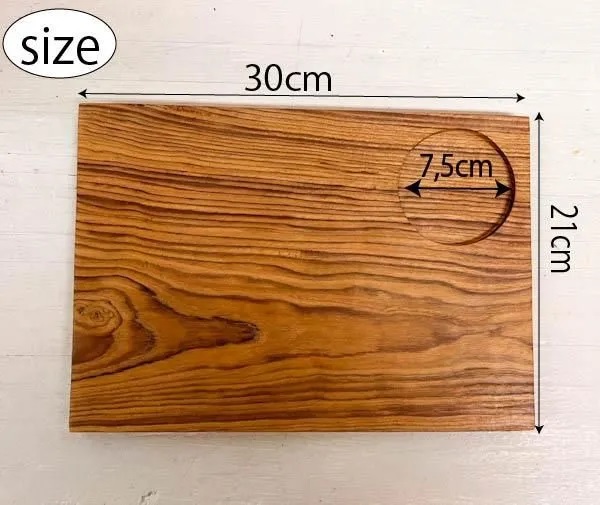 チーク材　ワンプレートトレイ（長方形タイプＬサイズ　）３０cm　BV-69