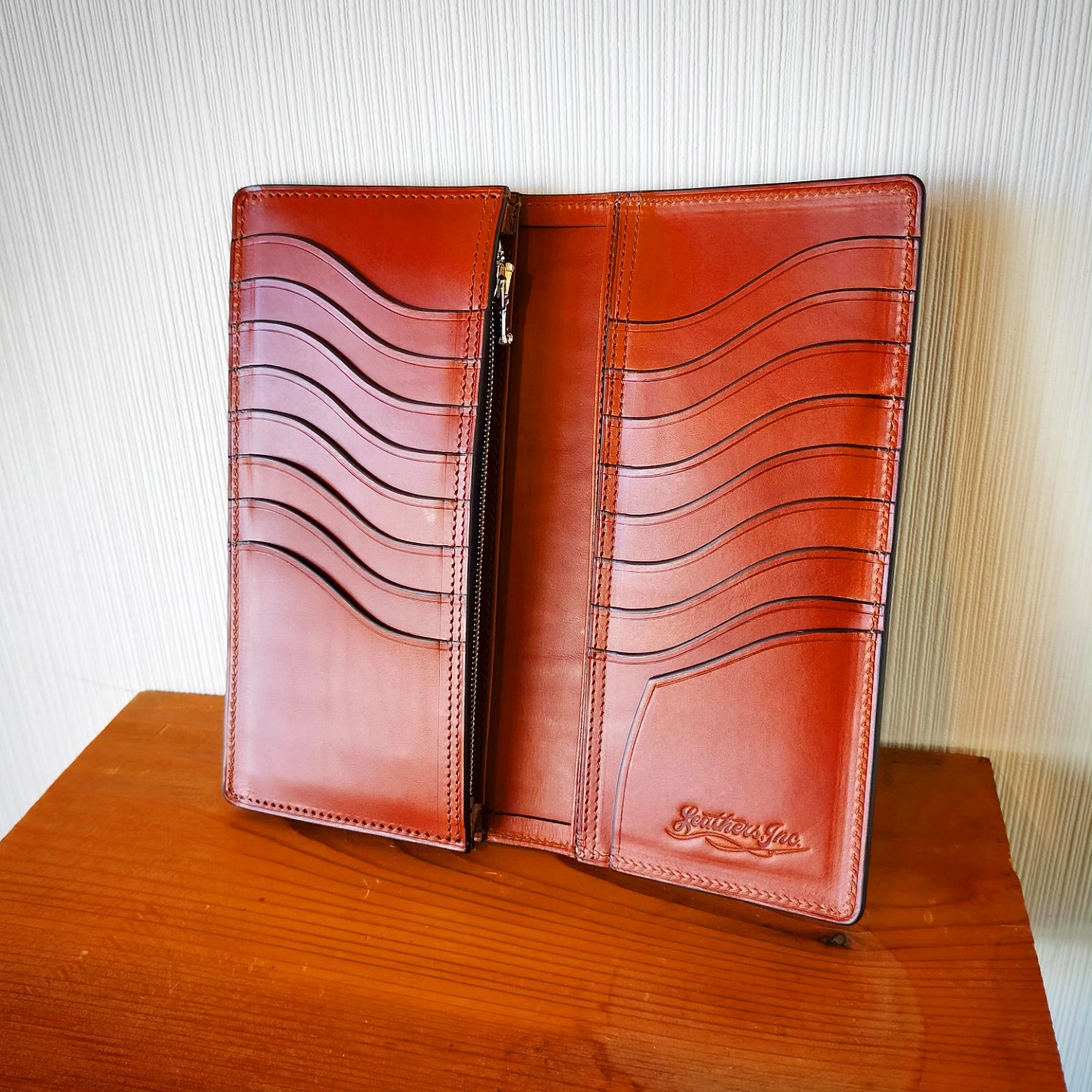 本革ロングウォレット　LI003-LW-CA イタリアンレザー レザー 本革 財布 職人 プレゼント 贈り物 ギフト