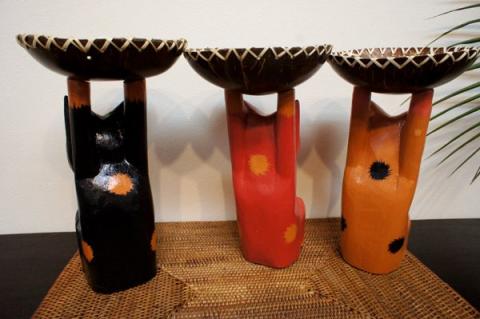 ココナッツトレイ　ネコ　選べる3色