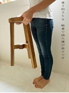 【2026年1月下旬以降順次出荷予定】チーク古材のレトロキッチンスツール