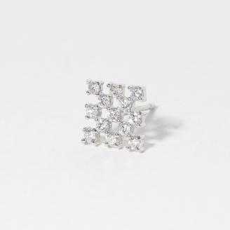 プラチナシンメトリーダイヤモンドピアス　0.28ct　　BQ69