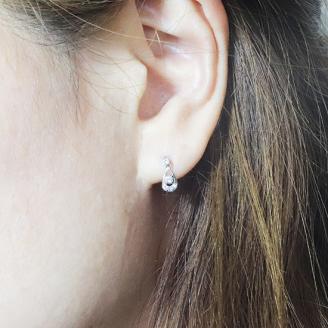プラチナ　0.20ct　雫ダイヤモンドピアス　　BQ91