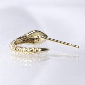 K18 　ルビー蛇ピアス　　BQ102