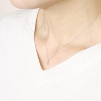 K10WG　三日月　ダイヤモンド　ペンダント