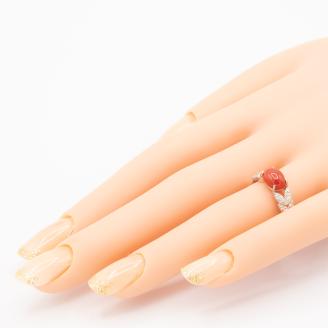 サンゴ リング K10WG （13387）