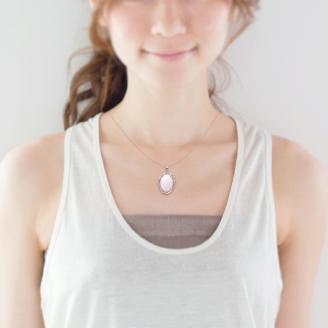 ピンクオパール ペンダント 10ct SV925 （161299）