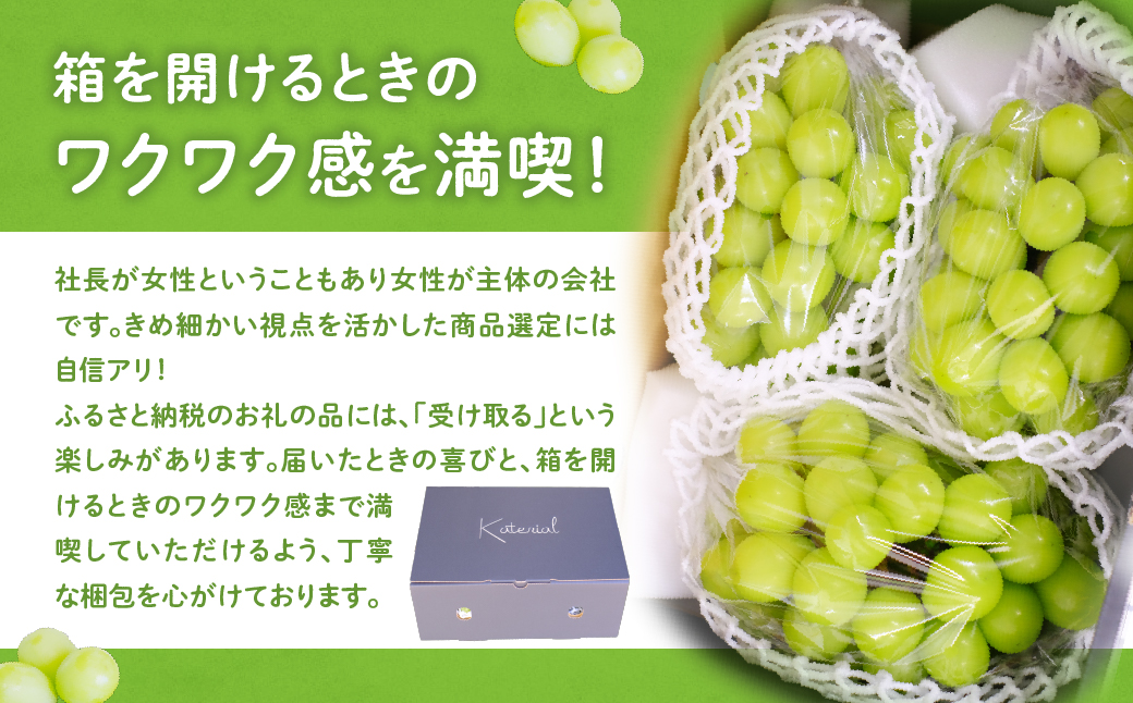 【来年（2026年/令和8年）発送＜先行予約＞】定期便 シャインマスカット 2房 約1.3㎏ 2回 計4房 先行予約 先行 予約 山梨県産 国産 産地直送 人気 おすすめ 贈答 ギフト お取り寄せ フルーツ 果物 くだもの ぶどう ブドウ 葡萄 シャイン シャインマスカット 新鮮 甘い 皮ごと 山梨 甲斐市 AD-247