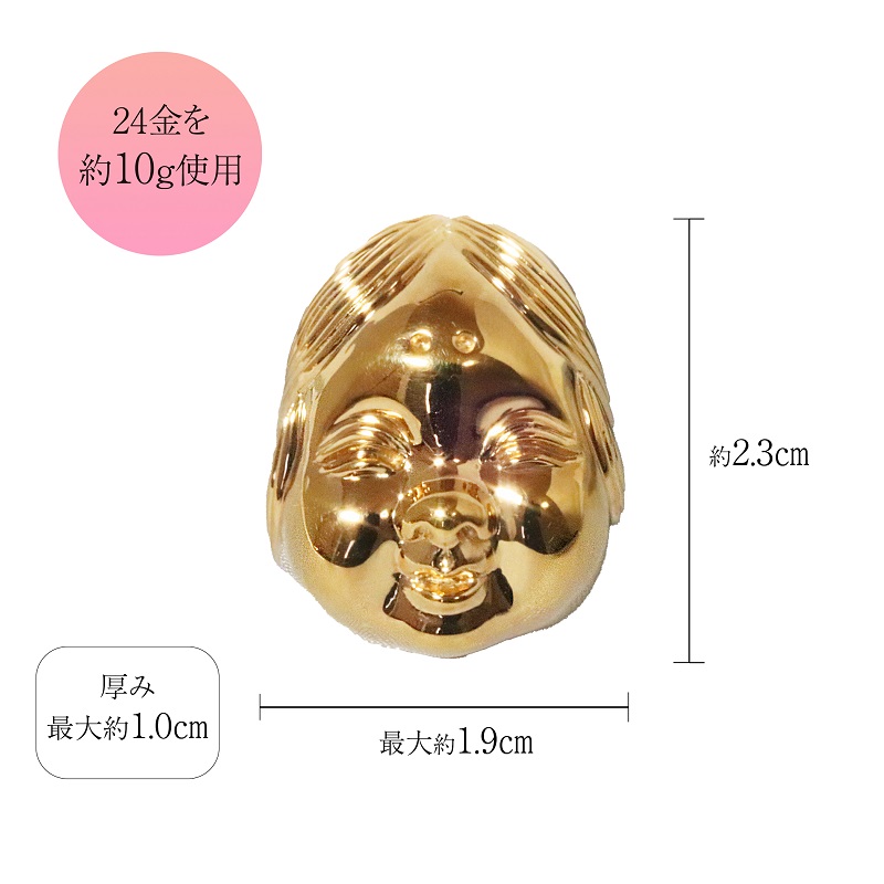 純金　K24（24金）　おかめひょっとこ　BQ-151