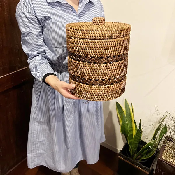 ラタンリカーモバスケットSサイズ　BV-64