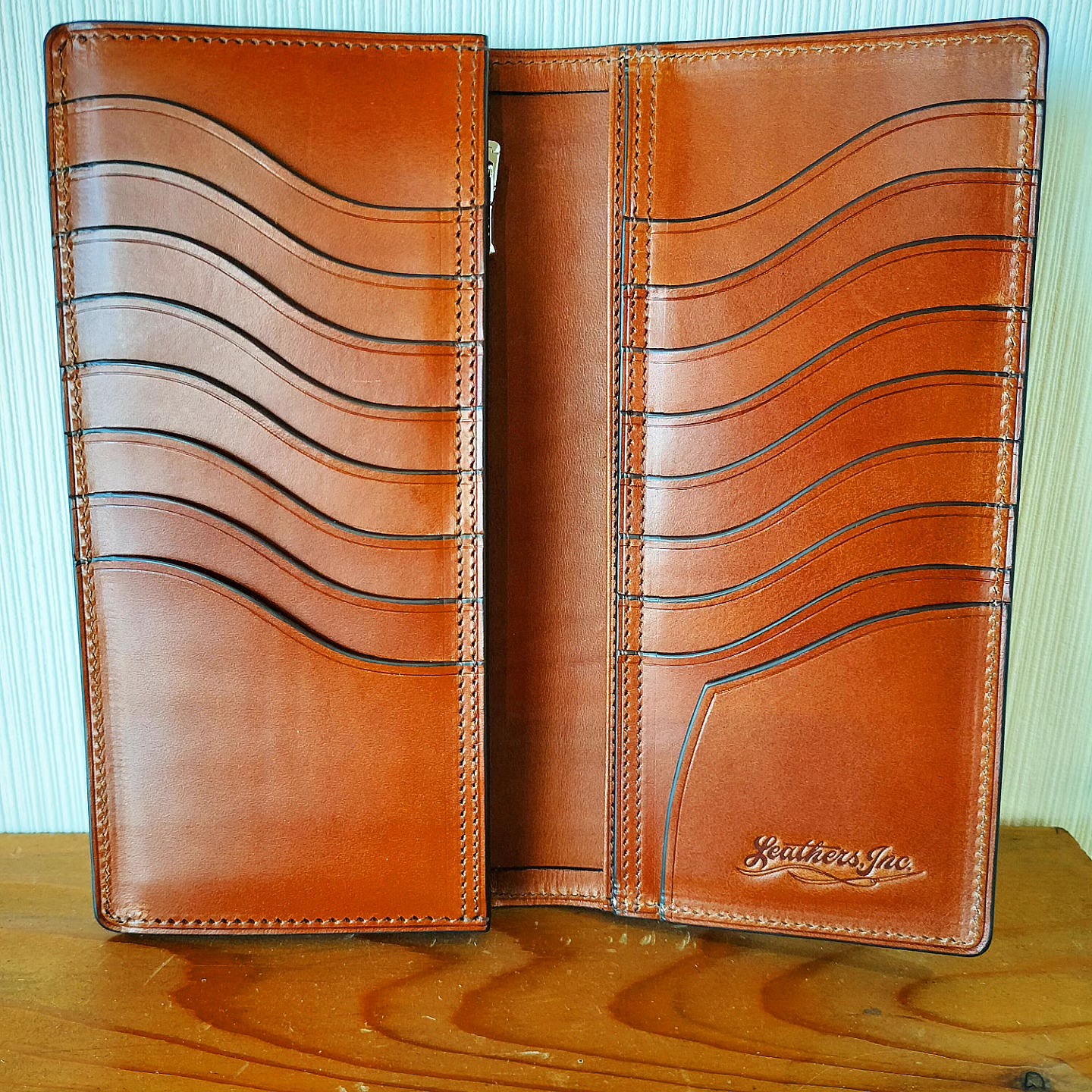 本革ロングウォレット　LI003-LW-CA イタリアンレザー レザー 本革 財布 職人 プレゼント 贈り物 ギフト